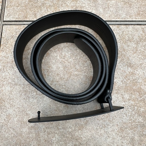 Giuseppe Zanotti studded leather belt silver w black buckle - Picture 13 of 16